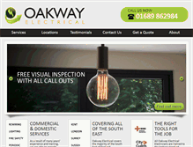 Tablet Screenshot of oakwayelectrical.co.uk